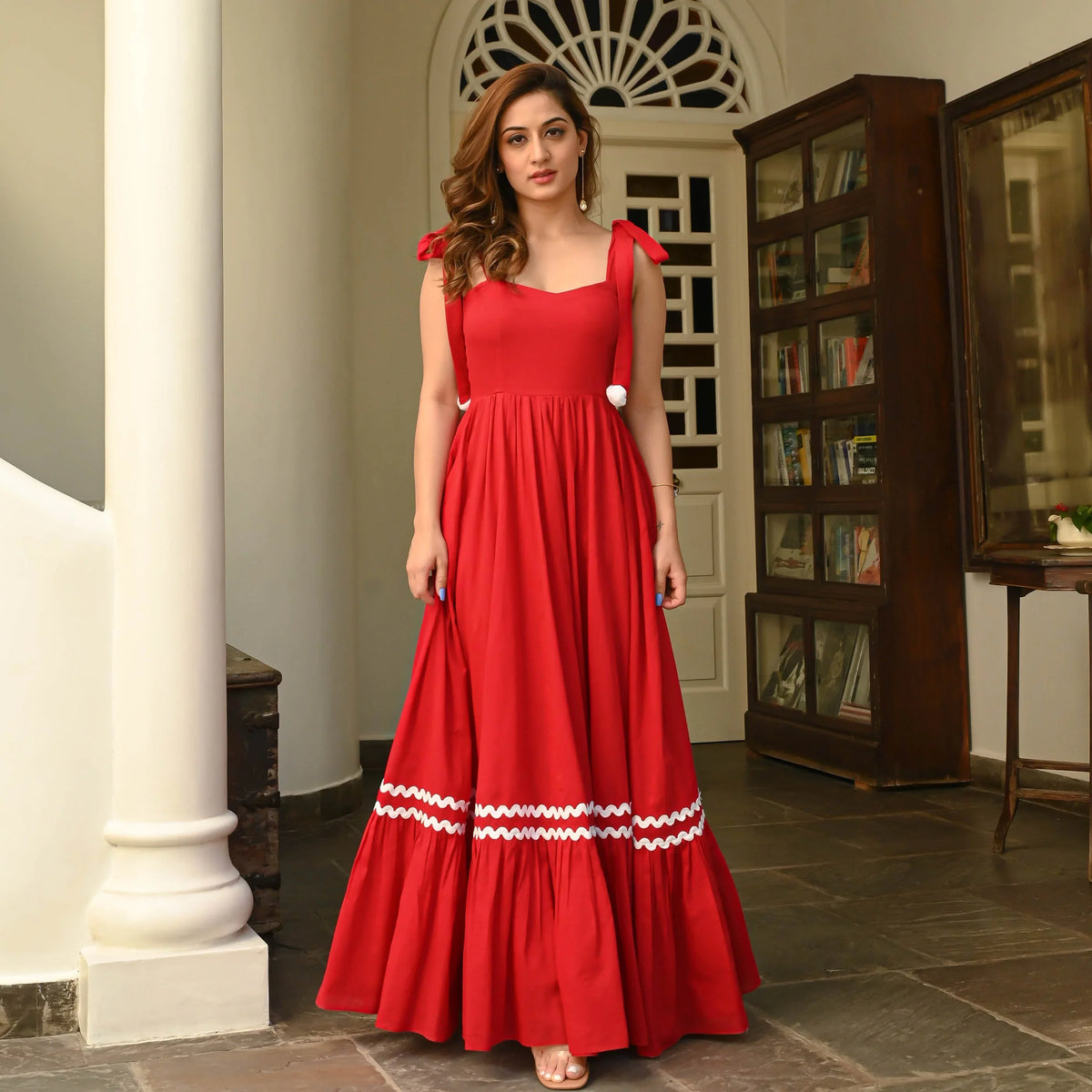 Hot Red Cambric Dress