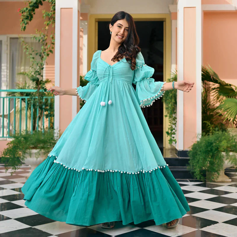 Zehvara  | Radiant Bloom Ethnic Maxi