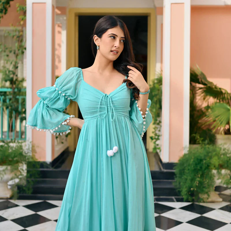 Zehvara  | Radiant Bloom Ethnic Maxi
